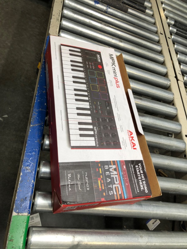 Photo 2 of Akai Professional MPK Mini Plus - USB MIDI Keyboard Controller with 37 Mini Keys, 8 MPC Pads, Sequencer & Focusrite Scarlett Solo 3rd Gen USB Audio Interface, for the Guitarist, Vocalist Plus MPK Mini + Audio Interface