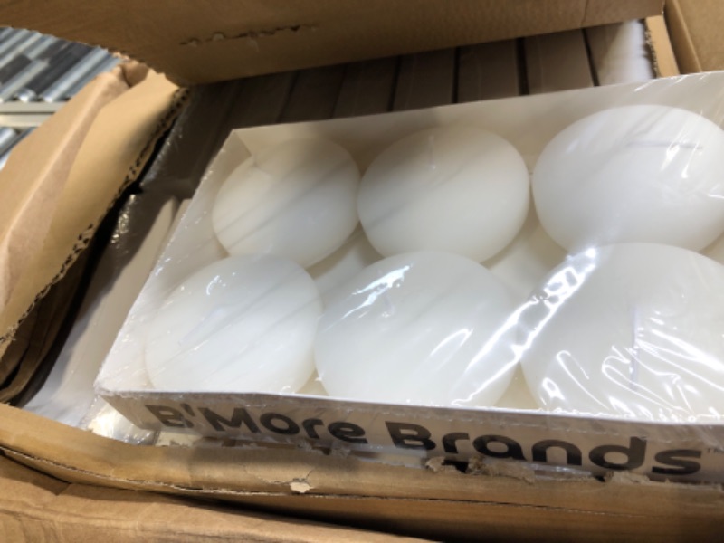 Photo 2 of 102 Pack 8-9 Hour 3" White Floating Candles for Wedding, Unscented Dripless Wax Candles, Smokeless Candle, Perfect for Cylinder Vases, Centerpieces at Wedding, Pools, and Home