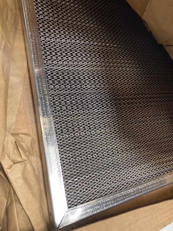 Photo 3 of 117-1/2 x 21 x 1 Electrostatic Washable Permanent A/C Furnace Air Filter - Reusable - Silver Frame
