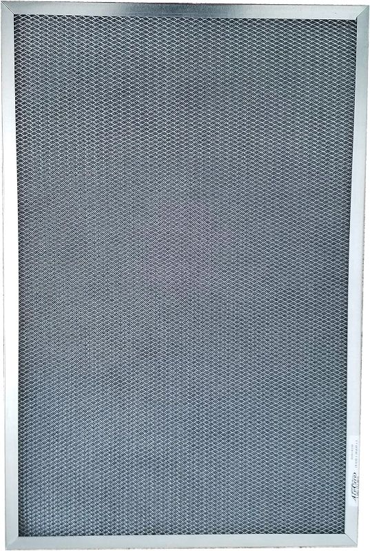 Photo 1 of 117-1/2 x 21 x 1 Electrostatic Washable Permanent A/C Furnace Air Filter - Reusable - Silver Frame
