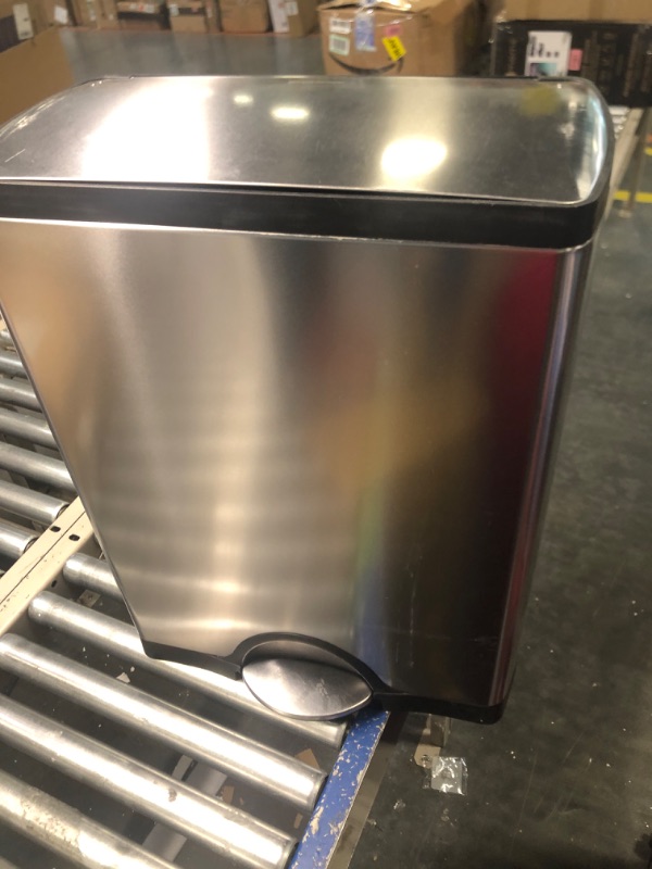 Photo 3 of *****USD***** 
simplehuman 50L Rectangular Step Trash Can Brushed Stainless Steel