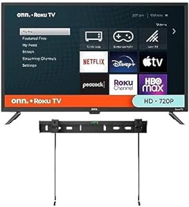 Photo 1 of ONN 24-Inch Class HD (720P) LED Smart TV + Free Wall Mount with Wi-Fi Connectivity and Mobile App | Flat Screen TV Compatible with Apple Home Kit | Alexa and Google Assistant (Renewed)
