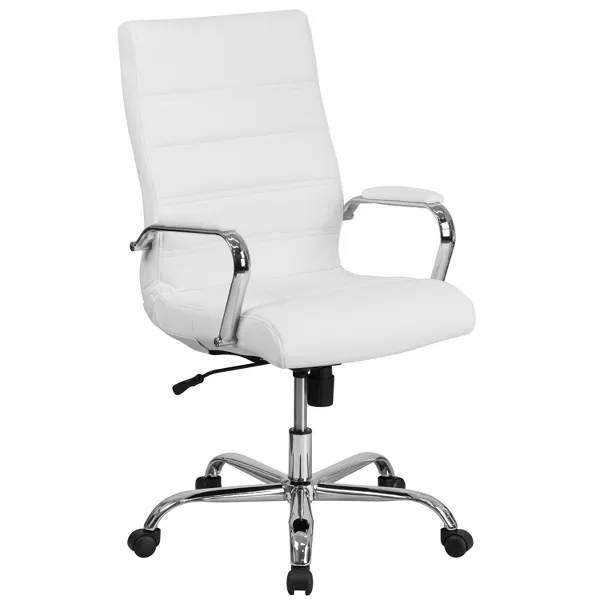 Photo 1 of High Back Executive Swivel Office Chair with Metal Frame and Arms