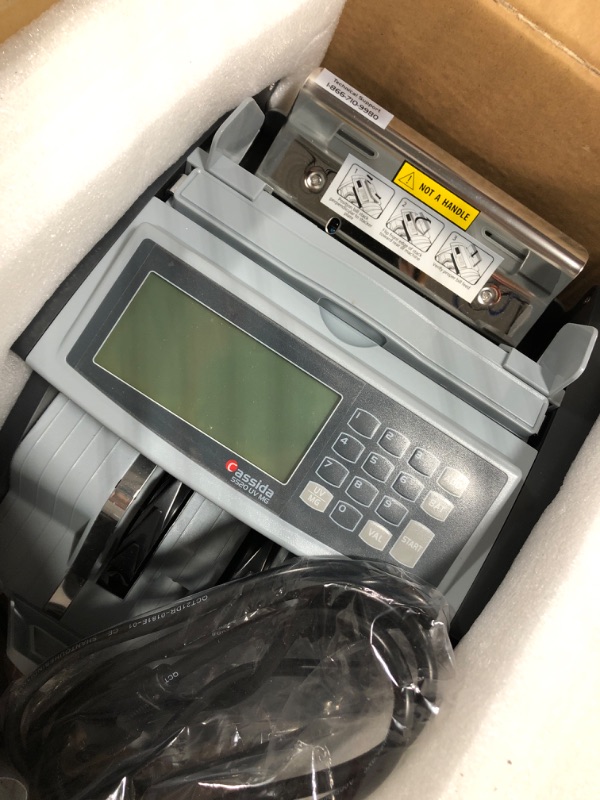 Photo 1 of Cassida 5520 UV/MG - USA Money Counter with ValuCount, UV/MG/IR Counterfeit Detection, Add and Batch Modes - Large LCD Display & Fast Counting Speed 1,300 Notes/Minute