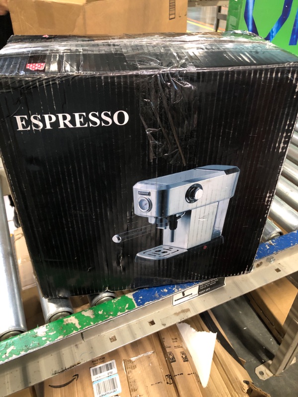 Photo 3 of ****MISSING PIECES**** 
Cercisu Espresso Machine 20 Bar, Professional Espresso Maker with Milk Frother Steam Wand, Stainless Steel Espresso Coffee Machine Cappuccino Machine with 40oz Removable Water Tank, Gift for Dad Mom