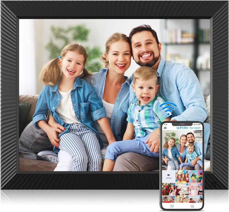 Photo 1 of 17 Inch Smart Dual-WiFi Digital-Photo-Frame - Touch Screen, Motion Sensor, Large WiFi Picture Frame with 32GB Memory, Share Photos and Videos via Email or App, Gifts for Friends