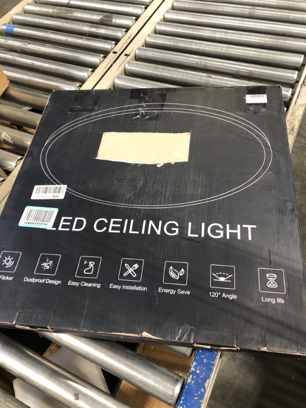 Photo 1 of 24 Inch LED Flush Mount Ceiling Light, 48W Round Led Ceiling Light Fixtures, 2800lm, 3000-6500K Dimmable LED Ceiling Lamp with Remote, LED Light for Bedroom Ceiling
"WHITE"