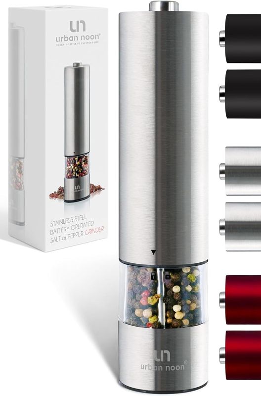 Photo 1 of 
Electric salt and pepper grinder silver