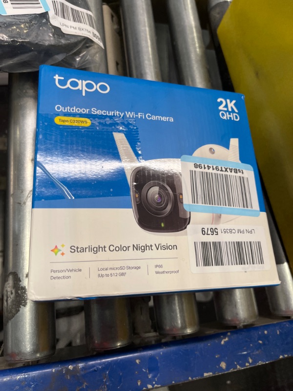 Photo 2 of TP-Link Tapo 2K QHD Security Camera Outdoor Wired, Starlight Sensor for Color Night Vision, Free AI Detection, Works with Alexa & Google Home, Built-in Siren, Cloud/SD Card Storage (Tapo C320WS) 2K w/ Starlight Sensor