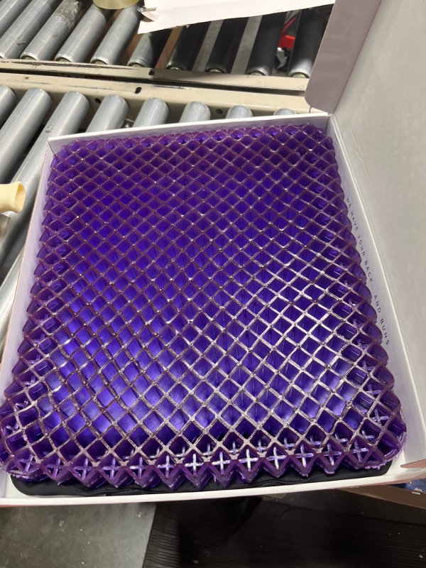 Photo 1 of Purple Royal Seat Cushion - Seat Cushion for The Car Or Office Chair - Temperature Neutral Grid