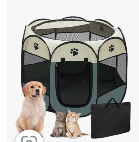 Photo 1 of 
Portable Foldable Dog Playpen, Pupp