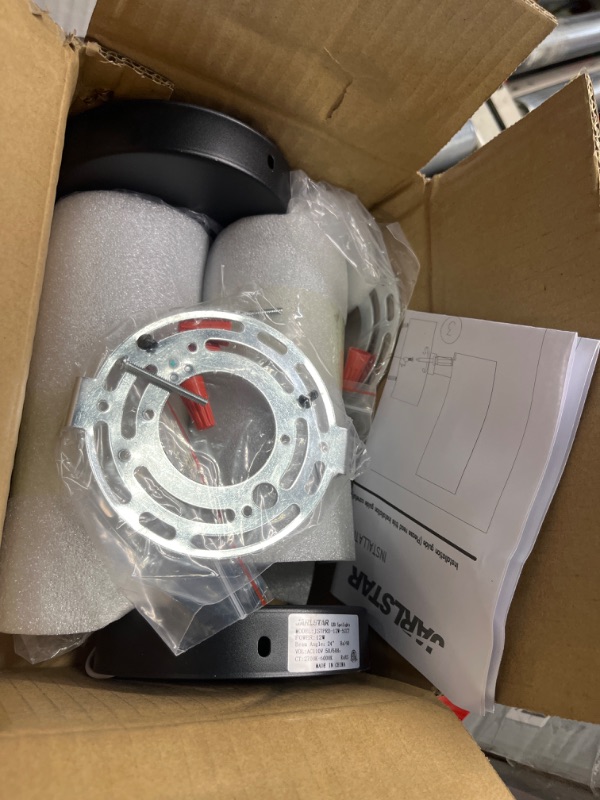 Photo 1 of JARLSTAR LED Ceiling Spotlight 5 CCT Selectable Dimmable Spot Light Adjustable Flush Mount Light Fixture 12W CRI 90+ for Living Room Bedroom, Tilt Angle Accent Lighting, 2 Packs 2-pack