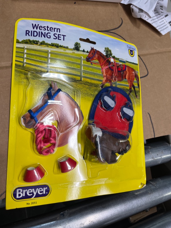 Photo 1 of Breyer Traditional Western Riding Set Toy Accessory in Hot Colors
