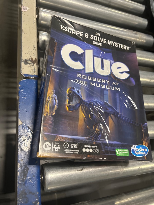 Photo 1 of Clue Board Game Robbery at the Museum, Clue Escape Room Game, Murder Mystery Games, Cooperative Family Board Game, Ages 10 and up, 1-6 Players