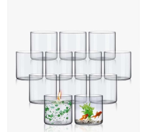 Photo 1 of 
12 Pack Glass Cylinder Vases Clear 