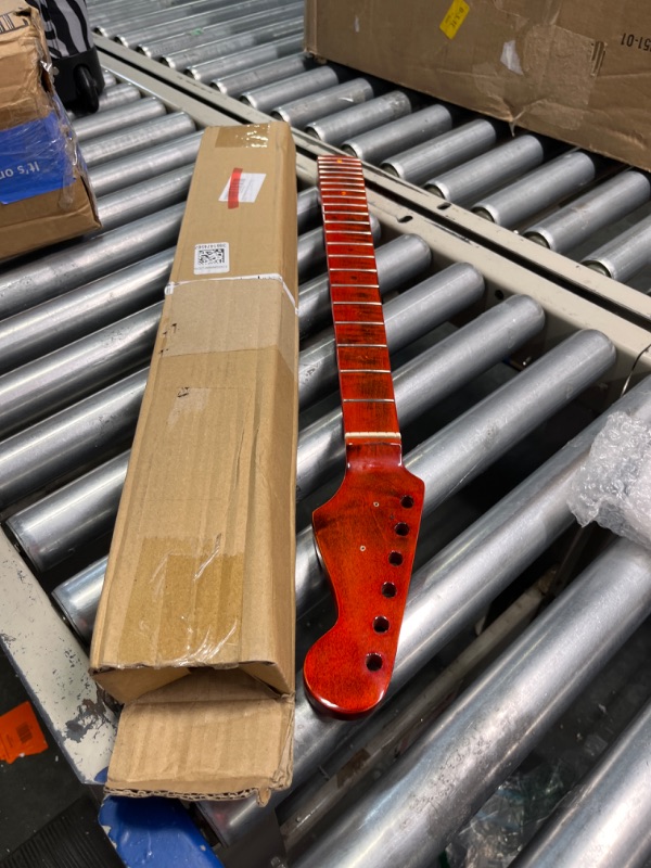 Photo 1 of 21fret Star Red Electric Guitar Neck,Canadian Maple Electric Guitar,Synthetic Bone Nut