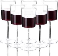 Photo 1 of Ciaell 12 Pack Clear Plastic Wine Glasses