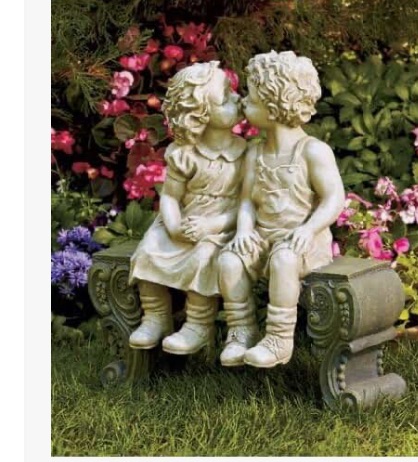 Photo 1 of 
Garden Children Boy Girl Sitting on 