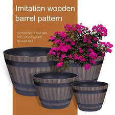 Photo 1 of 3pcs flowerpot plastic  with trays