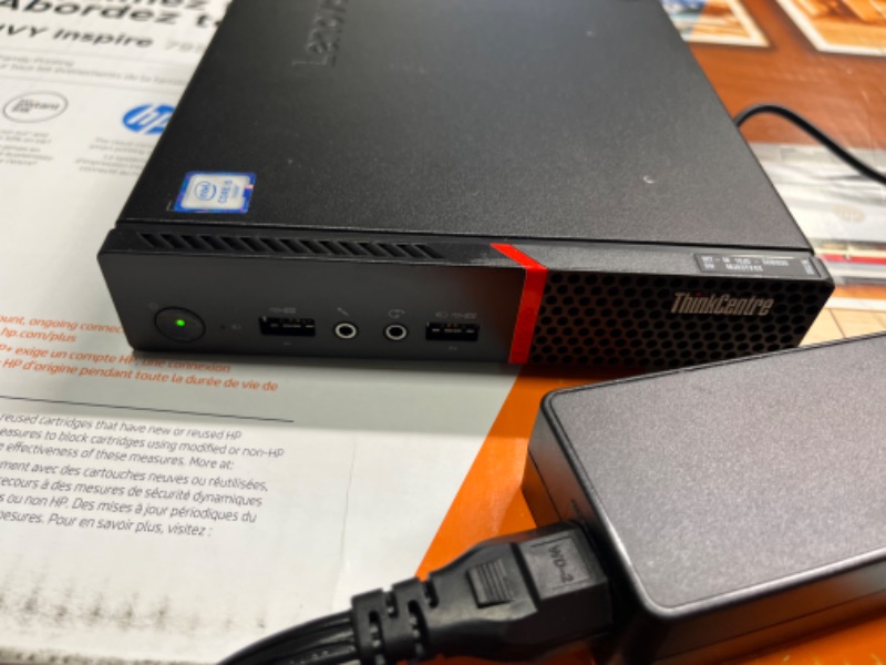 Photo 4 of *****NON FUNCTIONAL//SOLD AS PARTS****** 
Lenovo Think Center M700 Tiny Desktop PC,Intel Quad Core I5-6500T 2.5GHz up to 3.1G,8GB, 256GB SSD,WiFi,BT 4.0,HDMI,USB 3.0,DP Port,W10P64 (Renewed)