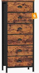 Photo 1 of 
Furnulen six drawers dresser, vertical brown