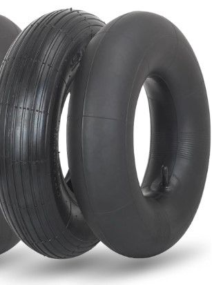 Photo 1 of 4.00-6 Replacement Tire and Inner Tube Set, 13" Heavy Duty Tire and Wheel, TR-13 Straight Valve Stem, for wheelbarrow Trolley Dolly Garden Wagon Wheel Replacement