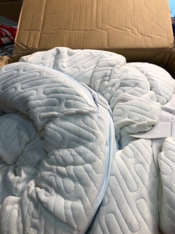 Photo 1 of 3 Inch Gel Memory Foam Mattress Topper Full Size High Density Cooling Pad Pressure Relief Bed Topper (with Removable & Washable Bamboo Cover) Full 3 Inch