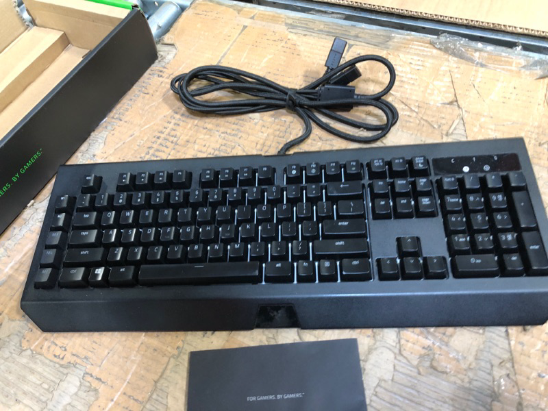 Photo 4 of Razer BlackWidow V4 Pro Wired Mechanical Gaming Keyboard: Green Mechanical Switches Tactile & Clicky - Doubleshot ABS Keycaps - Command Dial - Programmable Macros - Chroma RGB - Magnetic Wrist Rest Green Switches - Tactile & Clicky