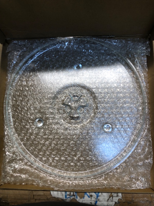 Photo 3 of 12.75" Microwave Replacement Turntables for GE, LG, Whirlpool, Kenmore, Sears 12 3/4 inch Microwave Glass Plate, Replaces WB49X10074 3390W1A027A Microwave Glass Turntable