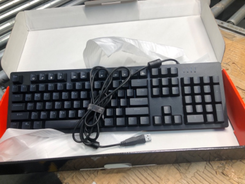 Photo 1 of ABKO K515 RGB Gaming Quick Swap Switch Mechanical Keyboard (English/Korean Keycaps) (Black, Blue Switch)