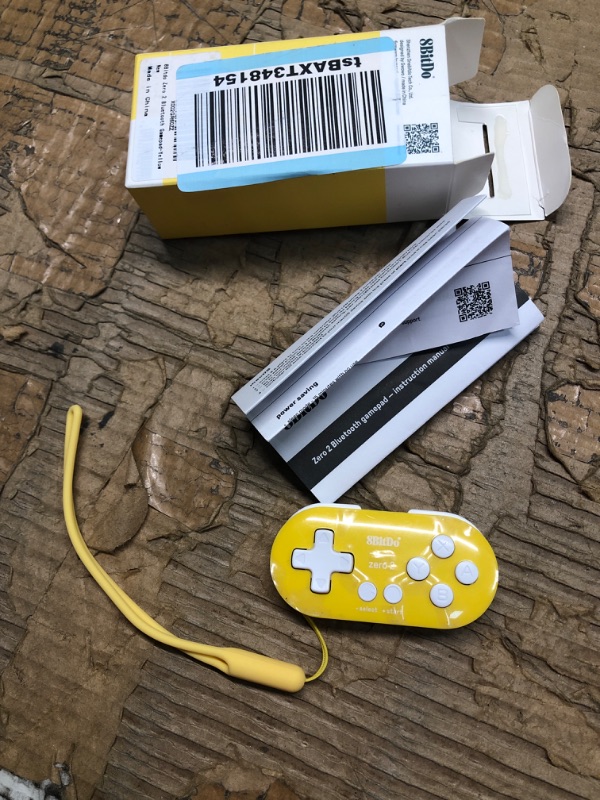 Photo 3 of 8Bitdo Zero 2 Bluetooth Key Chain Sized Mini Controller for Nintendo Switch, Windows, Android and macOS (Yellow Edition)