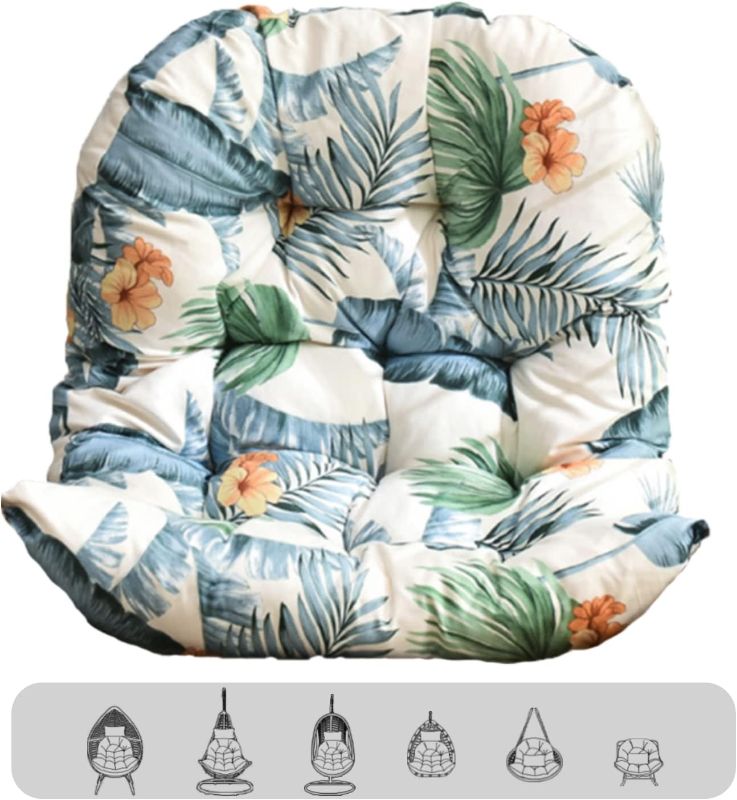 Photo 1 of Egg Chair Cushion, Thick Hanging Egg Chair Cushions, Soft Egg Swing Chair Cushion, U-Shaped Cushions for Hanging Egg Chair (Only Cushion)
