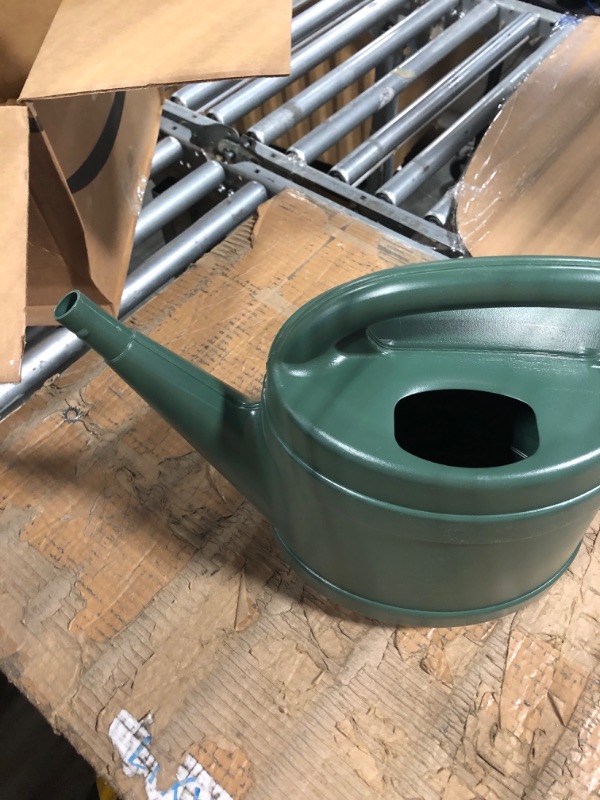Photo 1 of 2 Gallon Plant Watering Can - Large Plastic Garden Water Pot for Indoor Outdoor Plants Flowers by The HC Companies Green