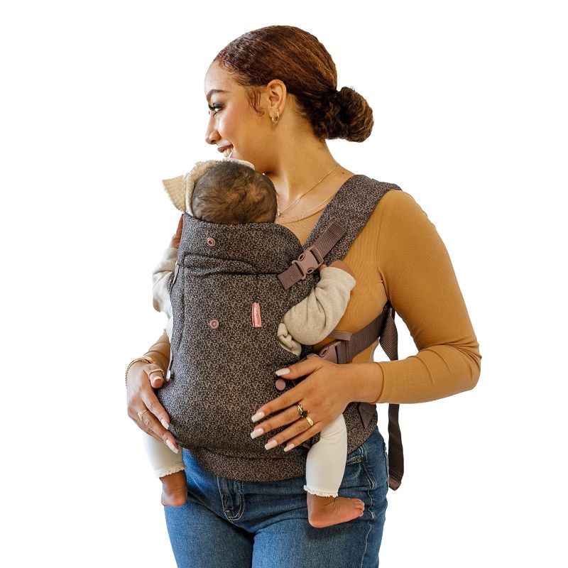 Photo 1 of Infantino Flip Advanced 4-in-1 Carrier - Ergonomic, Convertible, face-in and face-Out Front and Back Carry for Newborns and Older Babies 8-32 lbs, Leopard