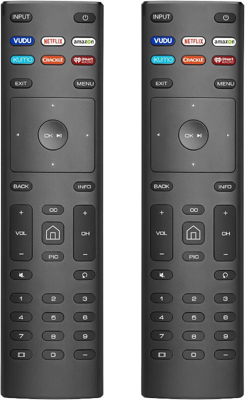 Photo 1 of ?Pack of 2? Universal for Vizio Smart TV Remote, 2 Piece for Vizio Remote Control Replacement XRT136, for Vizio TVs (D-Series E-Series M-Series P-Series V-Series)
