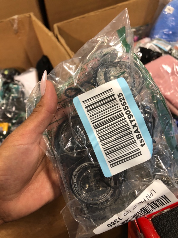 Photo 1 of BBTO 9 Pieces Orienteering Compass Hiking Backpacking Camping Compass Map Reading Outdoor Waterproof Compass for Scout Kids Women (Semiellipse Compass)