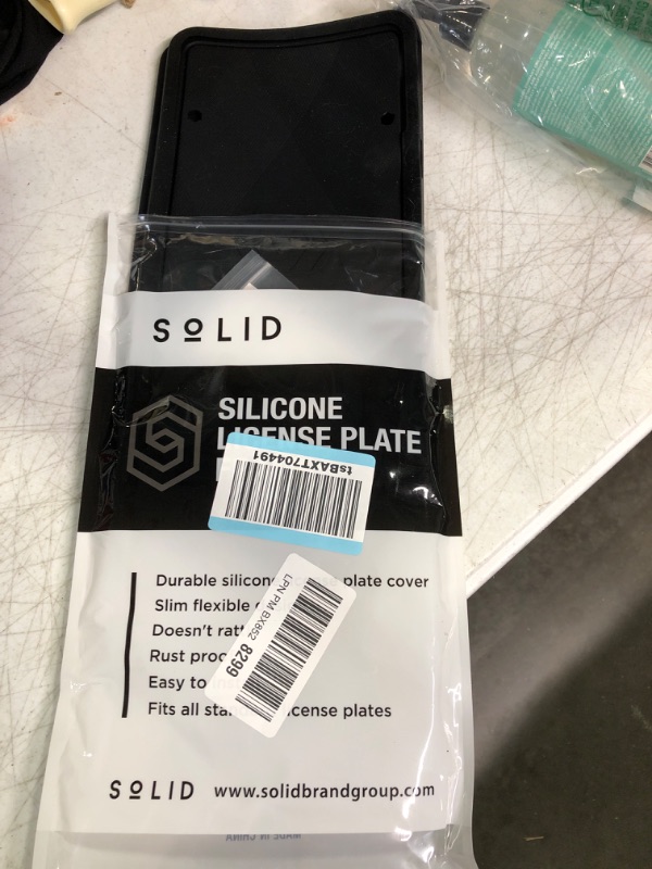 Photo 1 of Rightcar Solutions Silicone License Plate Frames | The Original Premium Grade Silicone Car Plate Frame | Rust Proof, Rattle Proof, Weather Proof License Plate Holder (Black)