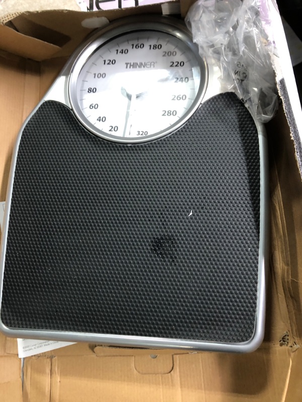 Photo 1 of Conair Digital Body Weight Scale, Dial Analog Precision Step-on Bathroom Scale for Body Weight, 330 lb Analog - Black