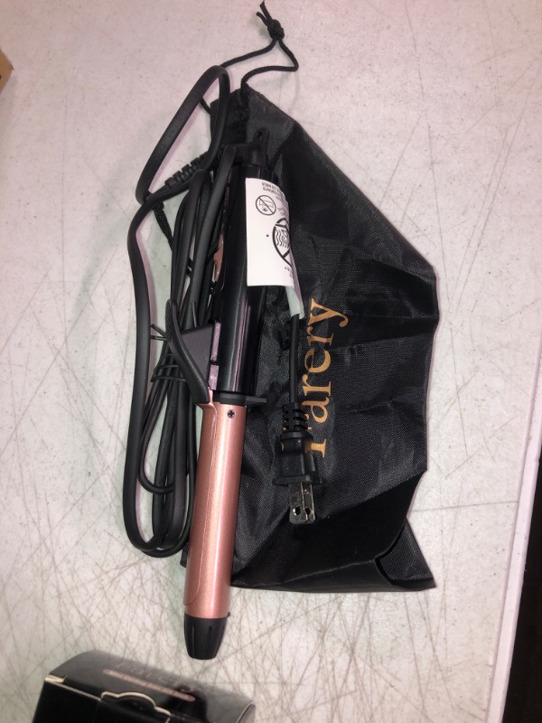 Photo 1 of Ceramic Mini Hair Curler for Short Hair, 3/4 Inch Travel Curling Iron Dual Voltage, Mini Curling Iron Travel Size with Keratin & Argan Oil Infused, Travel Size Curling Iron with Storage Bag
