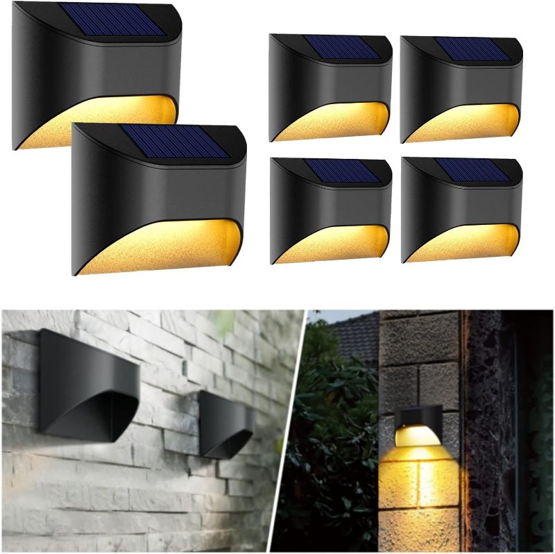 Photo 1 of ***MISSING 1***VWCYL+ Solar Fence Lights - Solar Deck Lights - Solar Step Lights - Solar Stair Lights - Warm White/Daylight/Cool White Options for Yard Garden Deck Stair Step Fences,Waterproof?6-Pack?