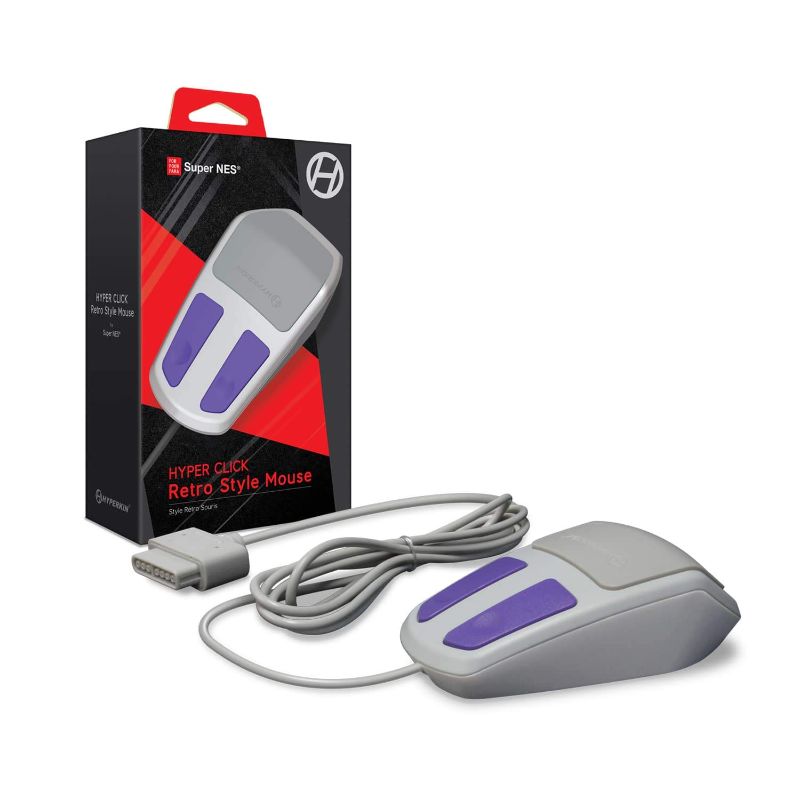 Photo 1 of Hyperkin Hyper Click Retro Style Mouse for Super NES