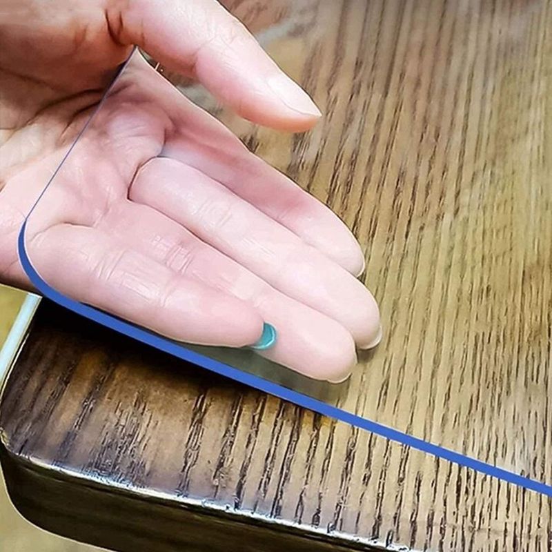 Photo 1 of LovePads 1.5mm Thick 20 x 32 Inch Clear Desk Pad, Clear Writing Desk Mat, Desk Cover Protector Mat, Rectangular Plastic Table Cover Protector, Clear Table Protector for Office, Computer, Writing Desk
