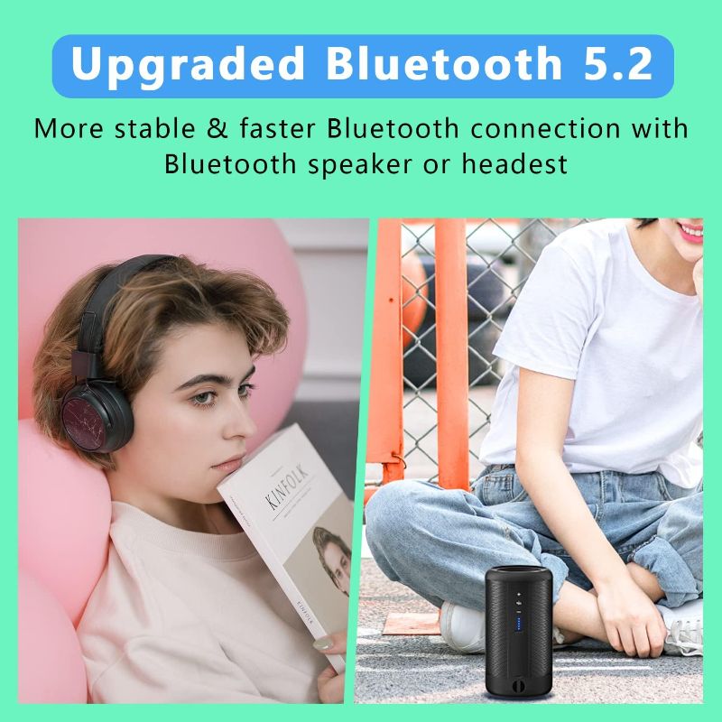 Photo 1 of 
64GB MP3 Player with Bluetooth 5.2, AiMoonsa Music Player with Built-in HD Speaker, FM Radio, Voice Recorder, HiFi Sound, E-Book Function, Earphones Included
Color:Black