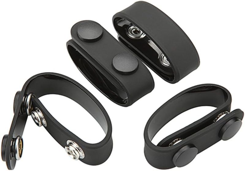 Photo 1 of Double Snap Belt Keepers, Silicon Duty Keeper for 2¼" Belt Concealed Carry, 4-Pack