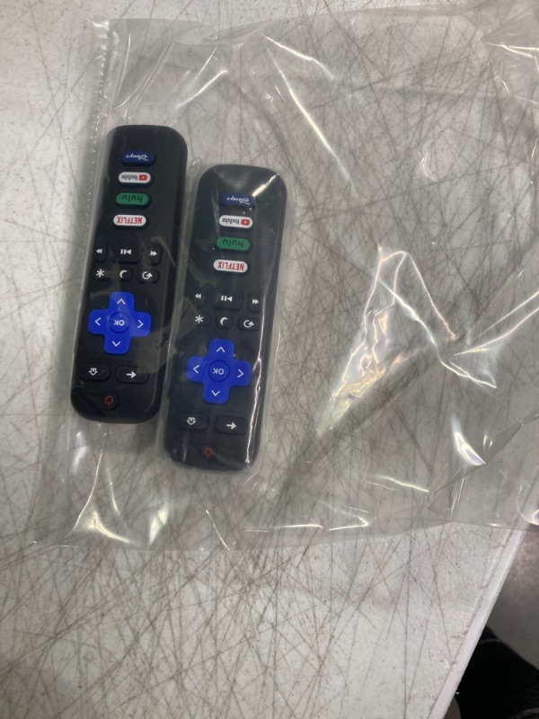 Photo 2 of (Pack of 2) Replaced Remote Control Only for Roku TV, Compatible for TCL Roku/Hisense Roku/Onn Roku/Sharp Roku/Element Roku/Westinghouse Roku/Philips Roku Series Smart TVs (Not for Roku Stick and Box)