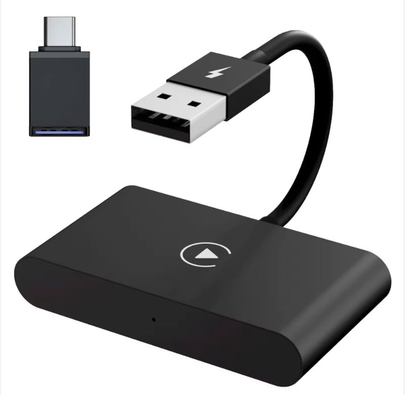 Photo 1 of CarPlay Wireless Adapter for Factory Wired CarPlay 2023 Upgrade Plug & Play Dongle Converts Wired to Wireless for Cars from 2015 & iPhone iOS 10+ Black