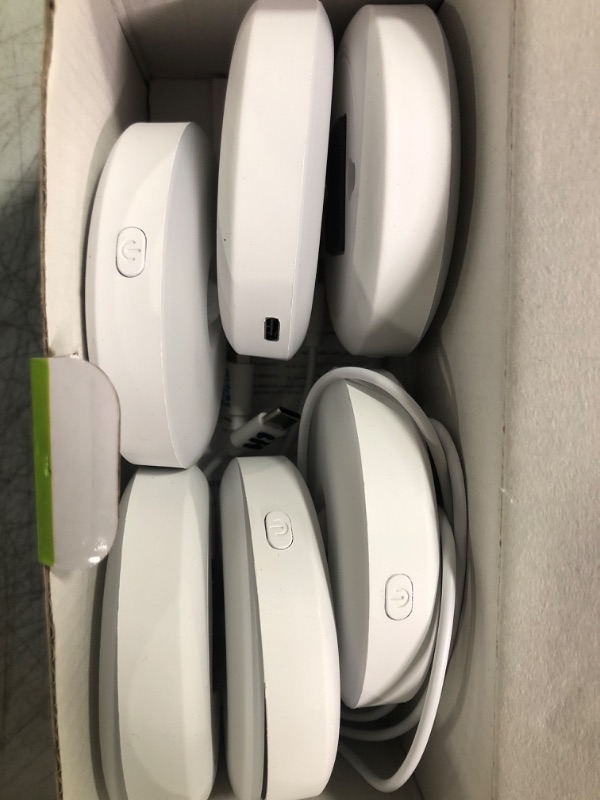 Photo 1 of YiaMia Under Cabinet Lighting, Motion Sensor Light Indoor LED Puck Lights, Rechargeable Wireless LED Closet Lights with Remote Control, Night Light for Kitchen, Cabinet, Hallway, Drawer (6 Pack) Multicolor 6 PCS