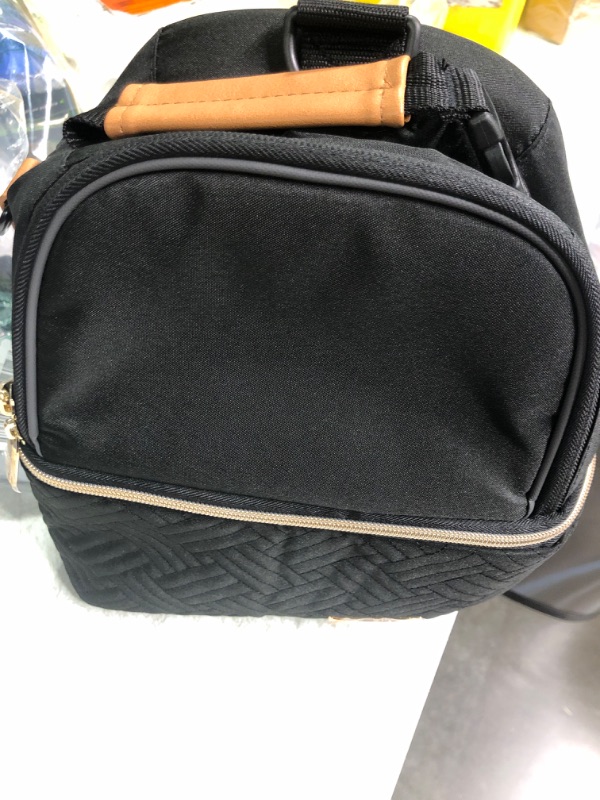 Photo 1 of BABEYER Breastmilk Cooler Bag with Ice Pack Fits 6 Baby Bottles up to 9 Ounce, Breast Milk Pump Cooler Bag with Shoulder Strap for Nursing Mom Daycare, Work, Travel- Cream