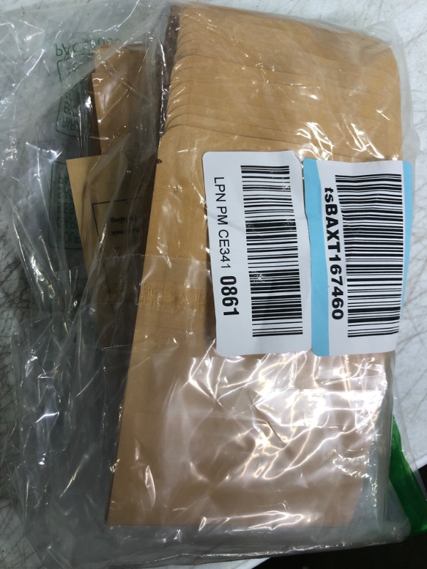 Photo 1 of 100 Pcs Resealable bags,3.9" x 5.9" Stand Up Kraft Paper Bags with Matte Window, Zip Lock Food Storage Bags for Packaging Products, Reusable, Sealable Brown 3.9"x 5.9"