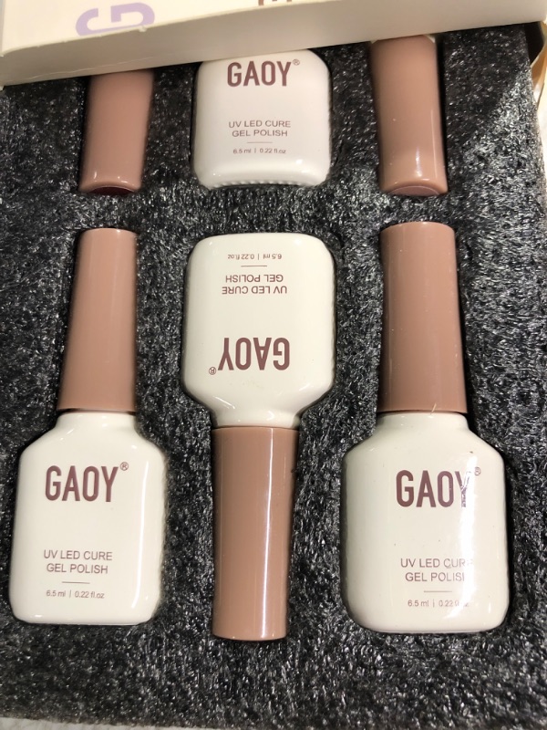 Photo 2 of GAOY Rose Garden Jelly Gel Nail Polish of 6 Transparent Nude Red Pink Brown Colors Sheer Gel Polish Kit for Salon Gel Manicure and Nail Art DIY at Home